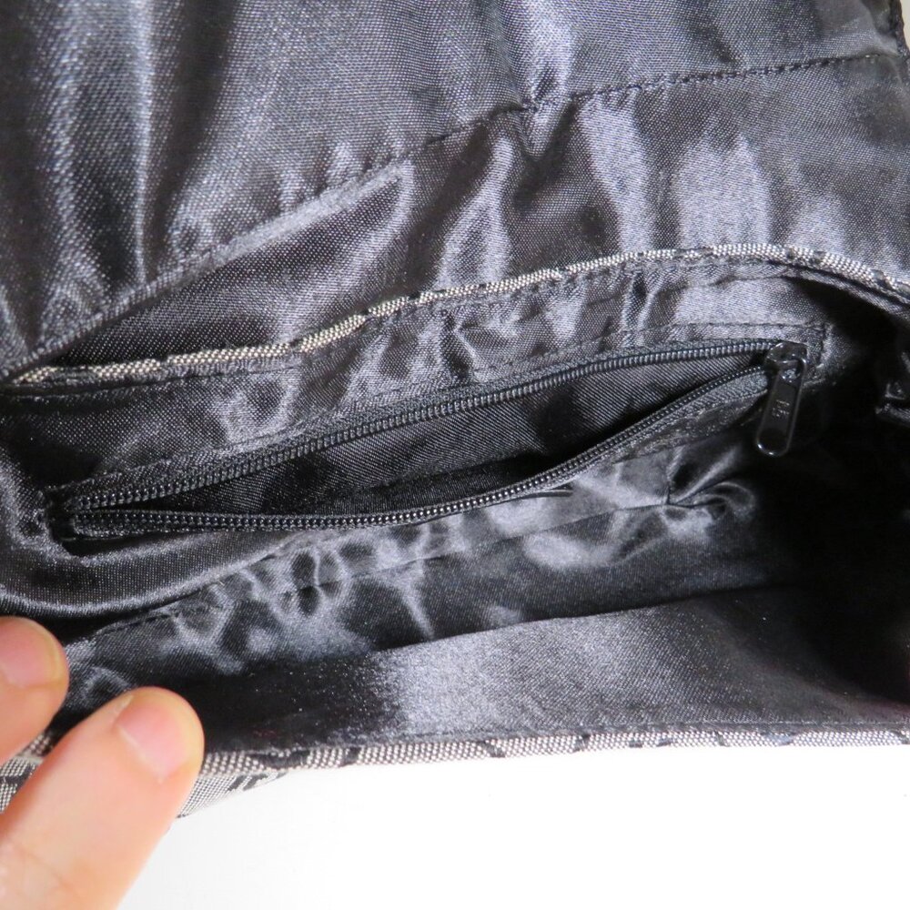 XOXO Black & Gray Brocade Handbag & Wallet Bag Purse - Picture 6 of 10